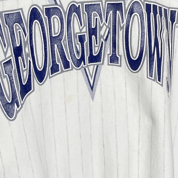 Vintage 90s Georgetown Hoyas Pinstripe Sweatshirt - Picture 6 of 6